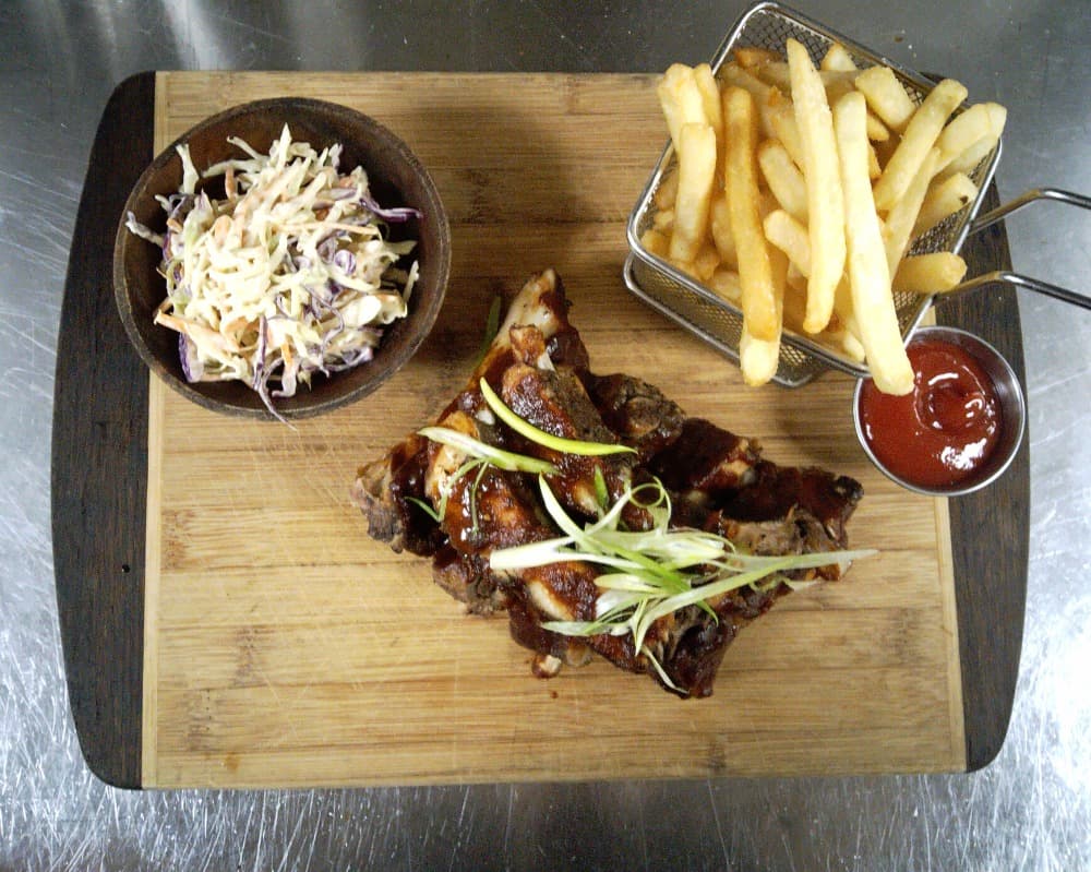 Asian BBQ baby back ribs picture