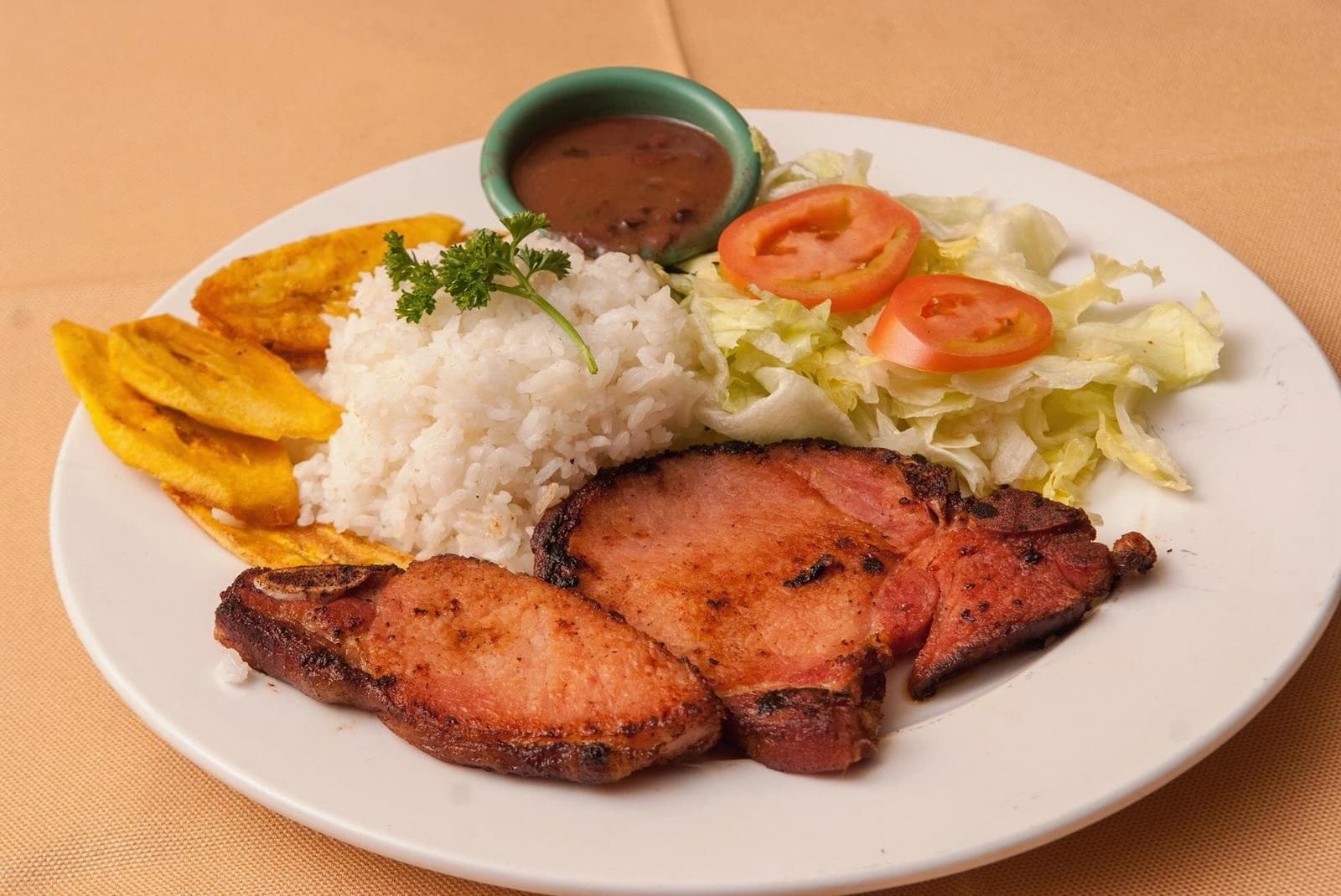 Smoked pork chop picture