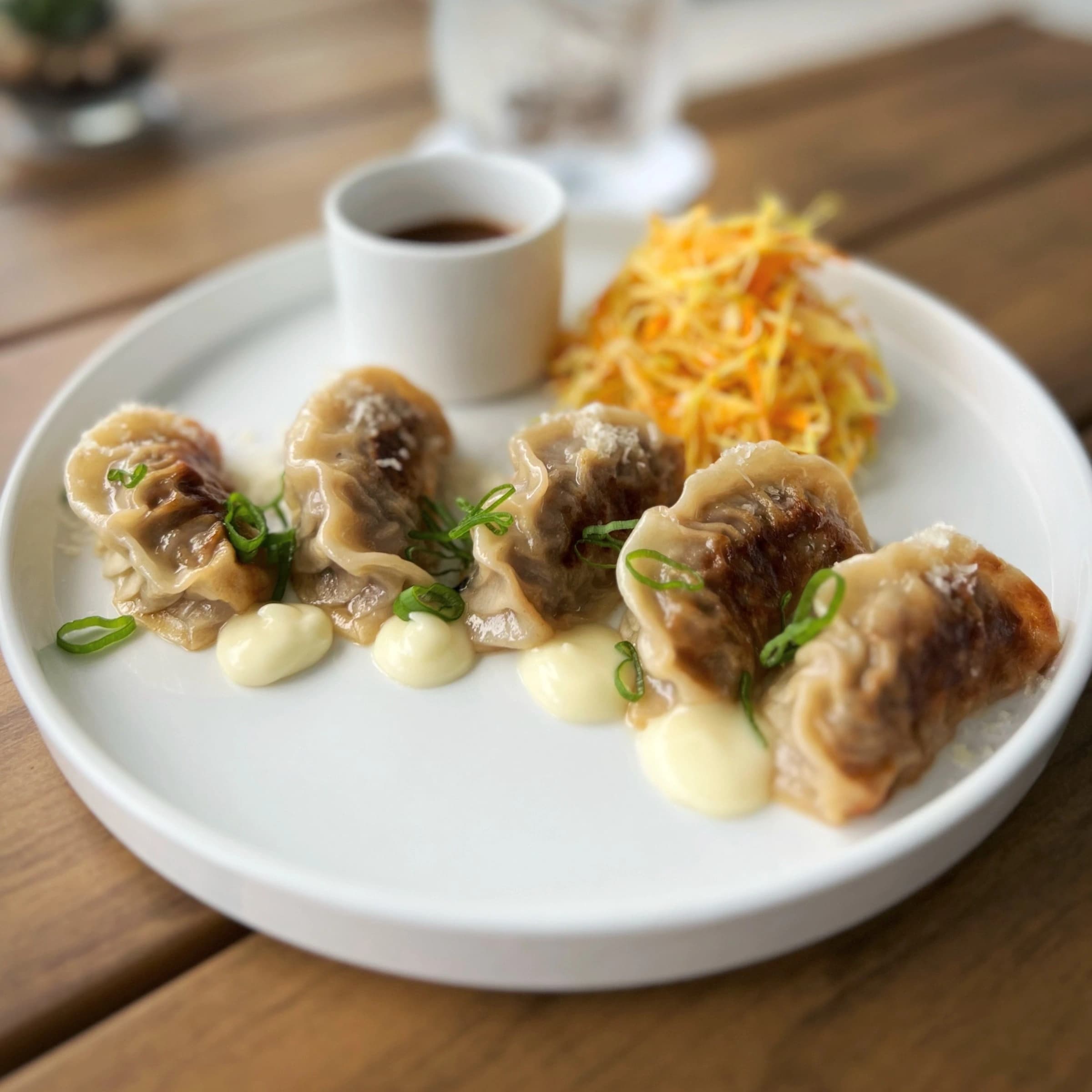 Beef & parmesan gyoza dumpling picture