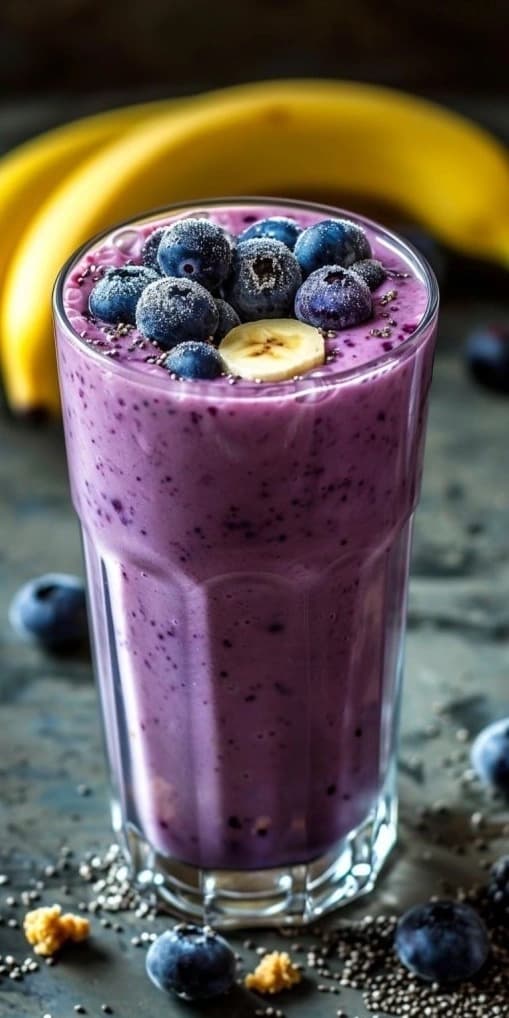 BLUEBERRY & BANANA Protein Smoothie Image