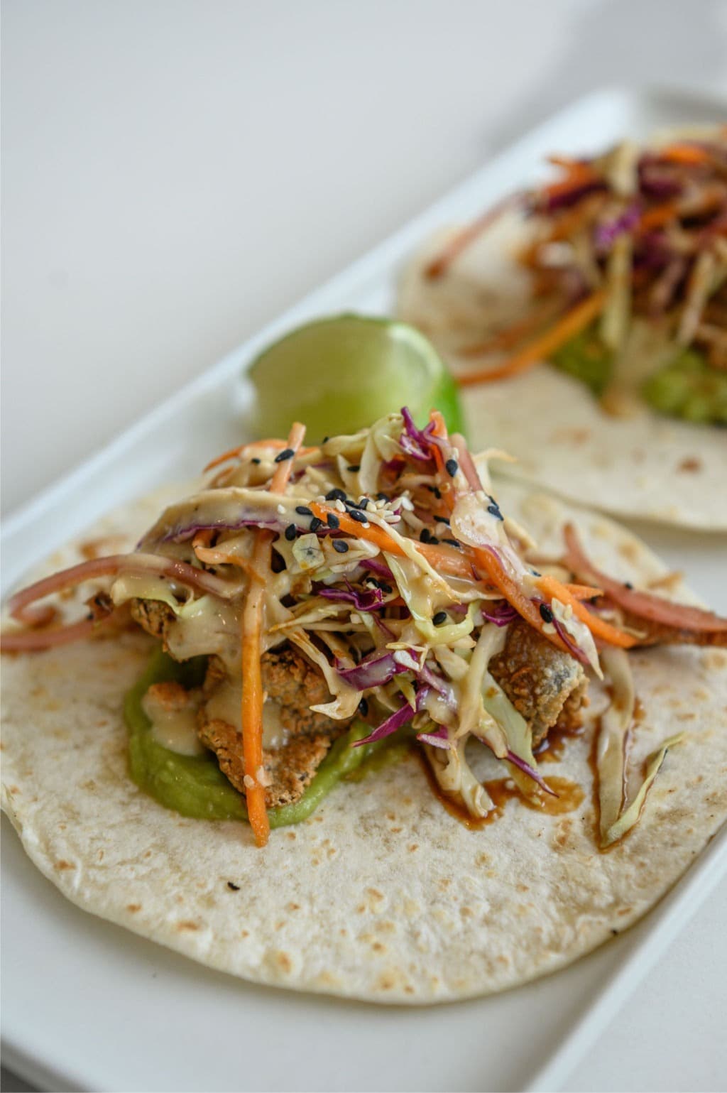Crispy Asian Mushroom Tacos Image