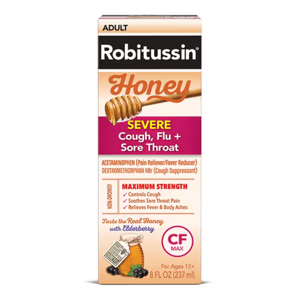 ROBITUSSIN HONEY ADULT CF MAX - 4OZ picture