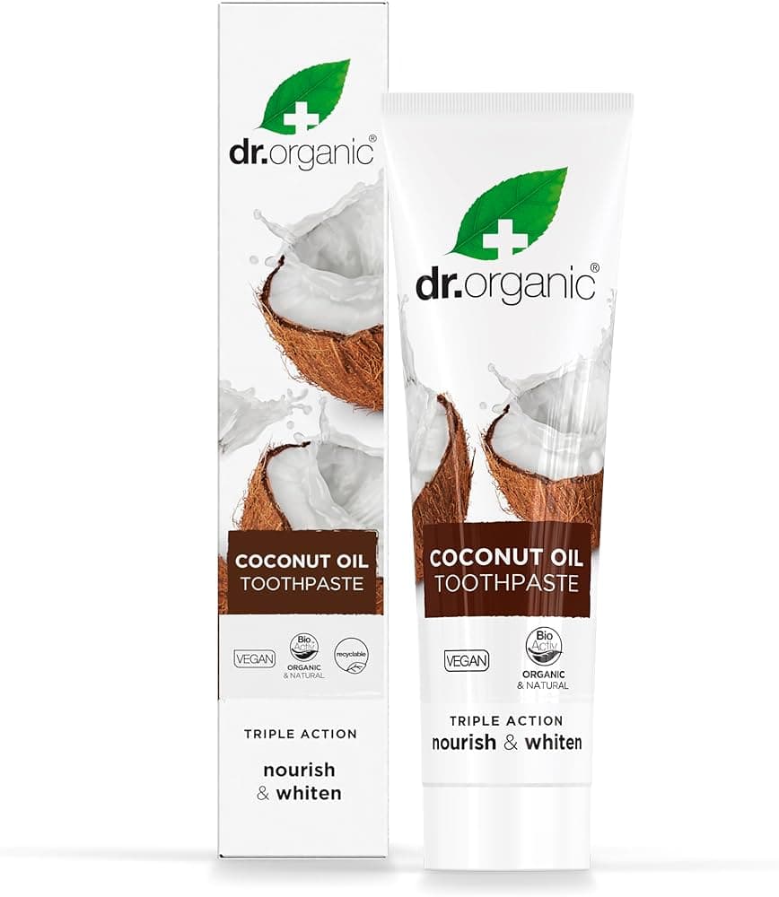 DR ORGANICS COCONUT OIL TOOTHPASTE -100 ML Image