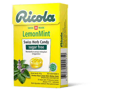 RICOLA LEMON MINT SUGAR FREE SWEETS - 45G Image